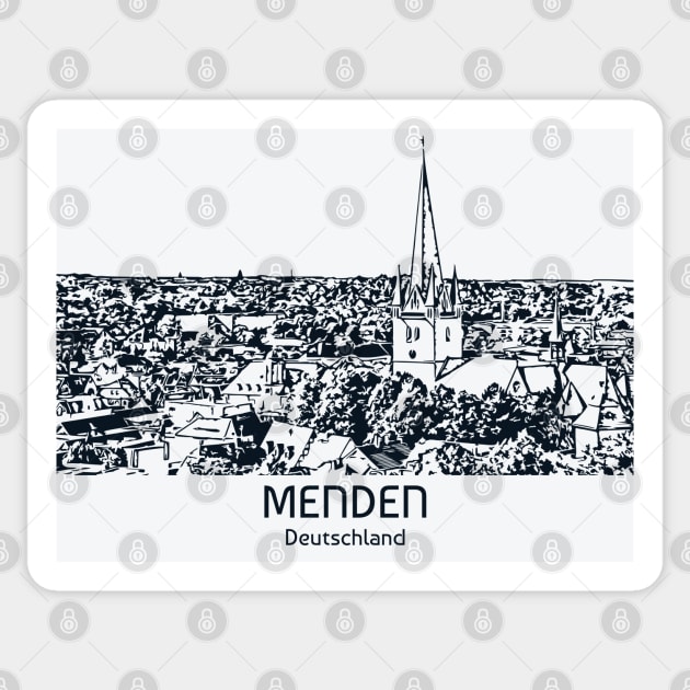 Menden - Deutschland Sticker by Lakeric